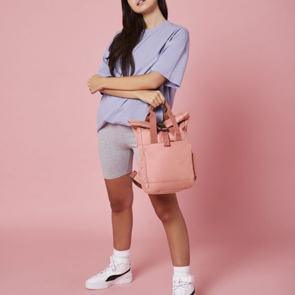 Recycled mini twin handle roll-top backpack Thumbnail