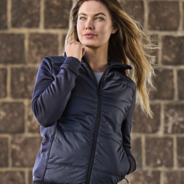 Tee Jays Ladies Hybrid-Stretch Hooded Jacket Thumbnail