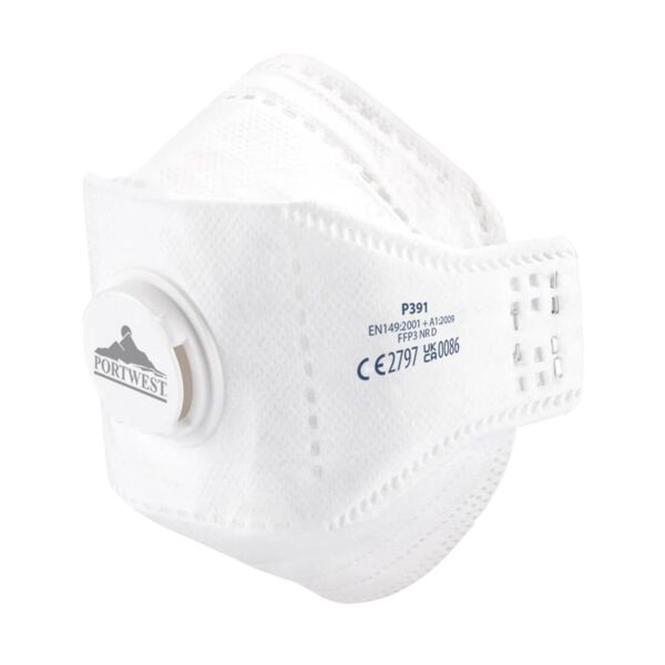 P391 - EAGLE FFP3 Valved Dolomite Fold Flat Respirator (Pk10) Thumbnail