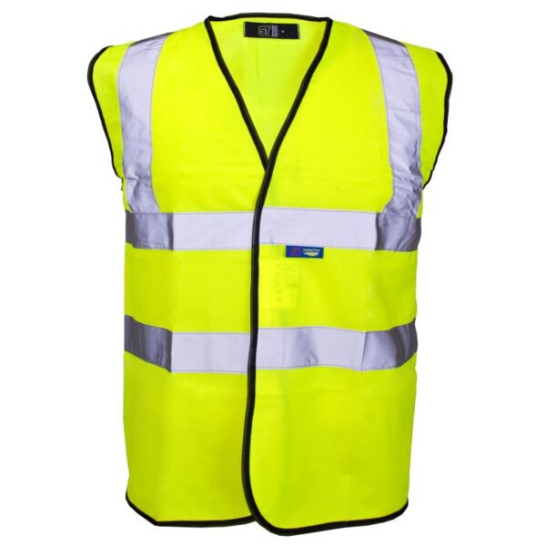 Hi Vis Yellow Velcro Vest Thumbnail