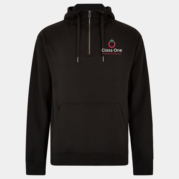 KK336 Regular fit 1/4 zip hoodie Thumbnail