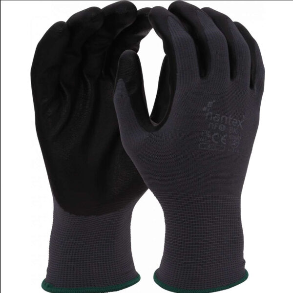 Hantex NF1-BK - Nitrile Foam Palm (5 Packs of 10 - 50 Pairs)  Thumbnail